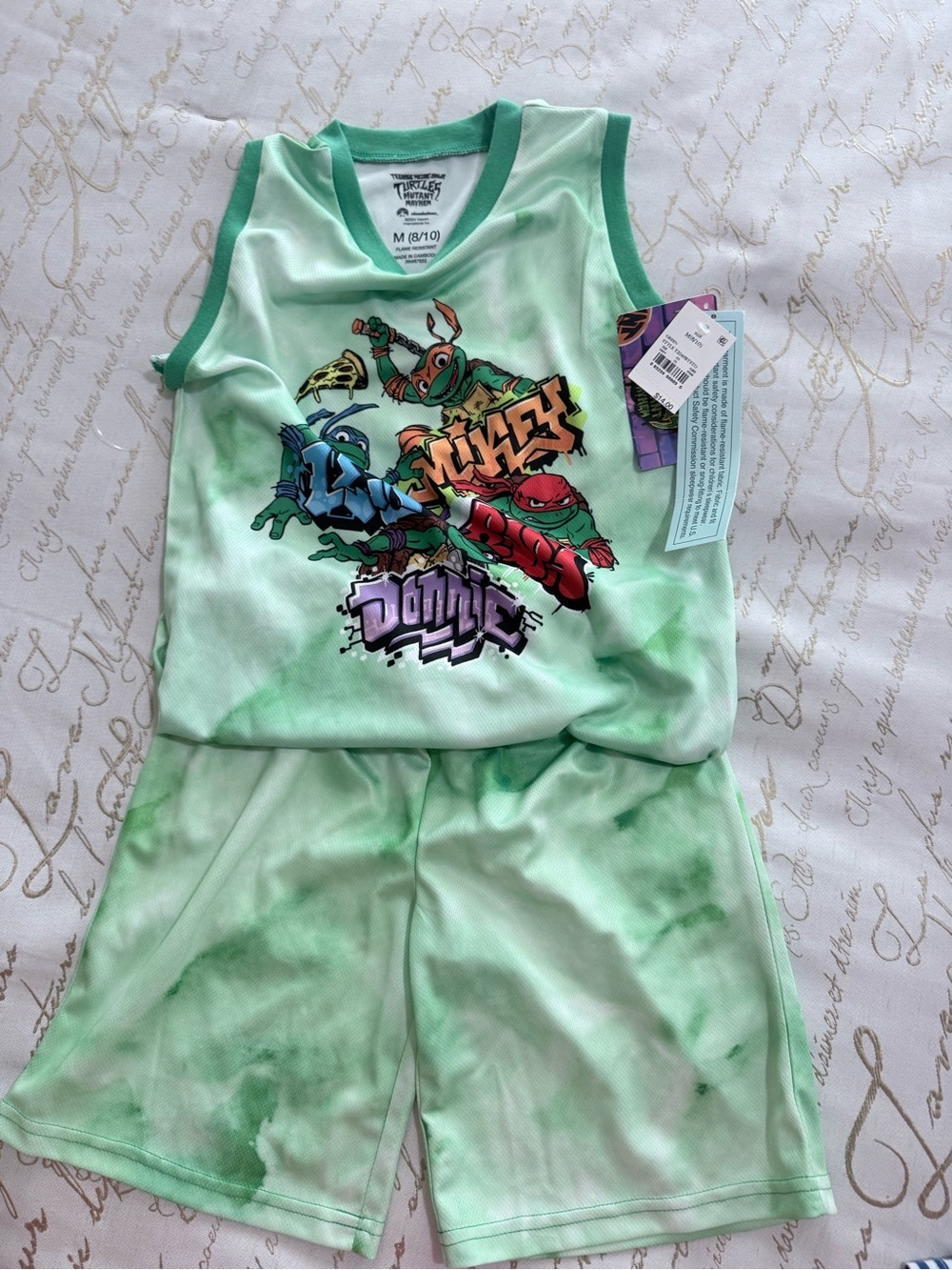 Nickelodeon Mint Green TMNT Tank & Shorts Set